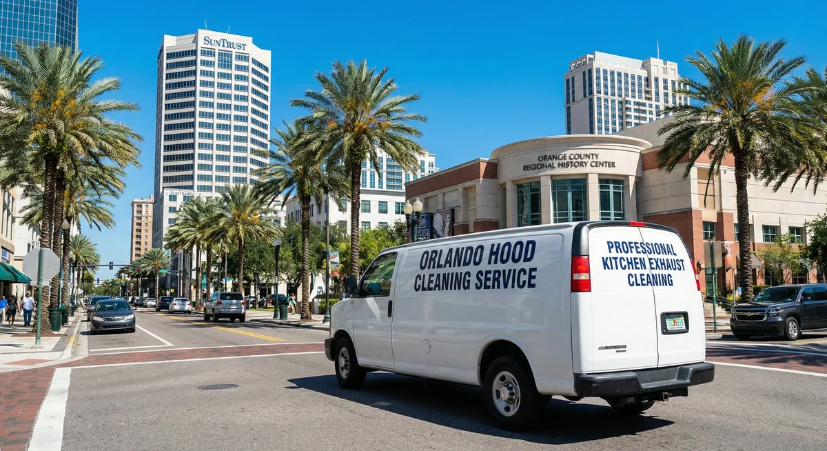 Orlando Hood Cleaning service vehicle covering the greater Orlando area