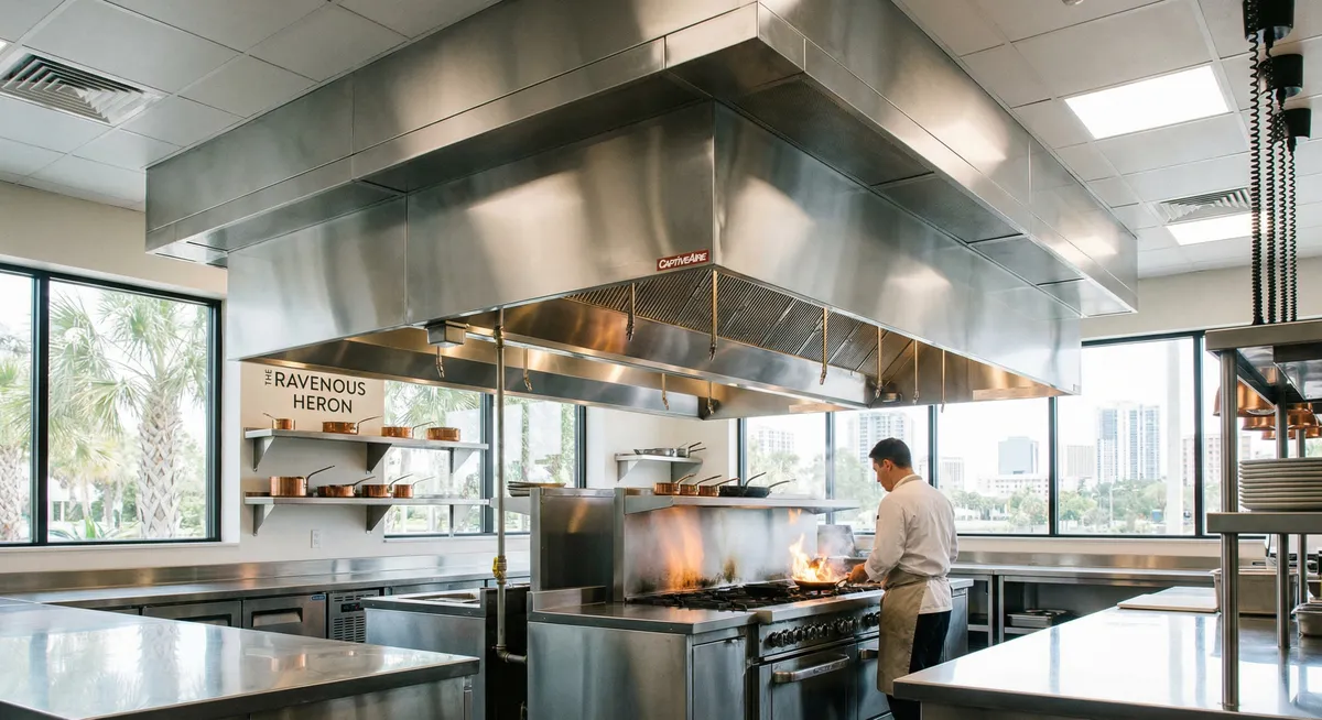 Professional exhaust hood cleaning in Orlando commercial kitchen