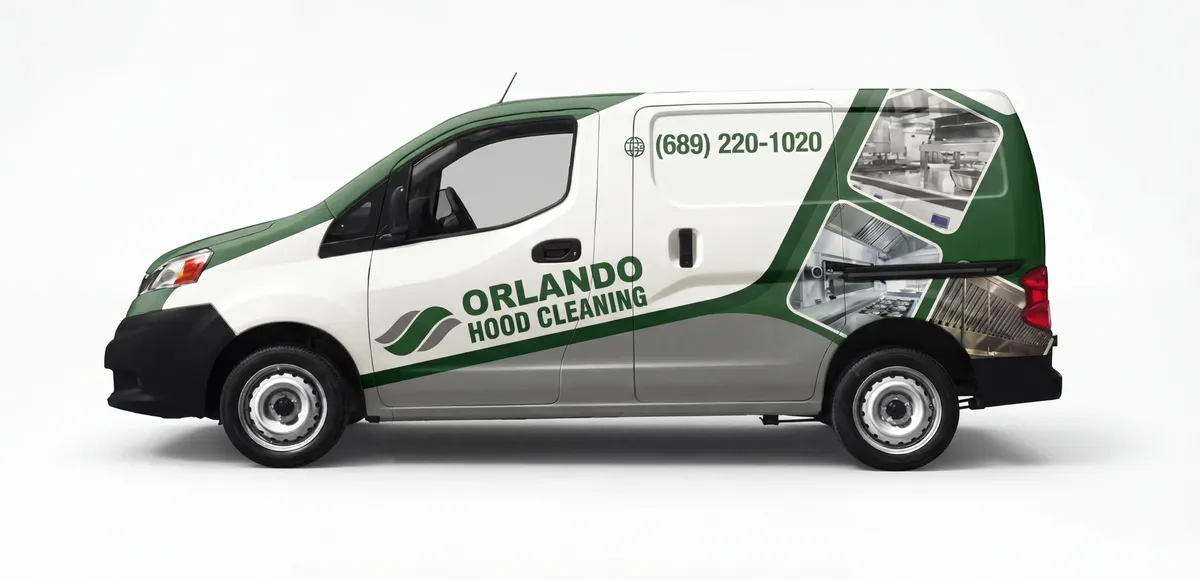 Orlando Hood Cleaning work van