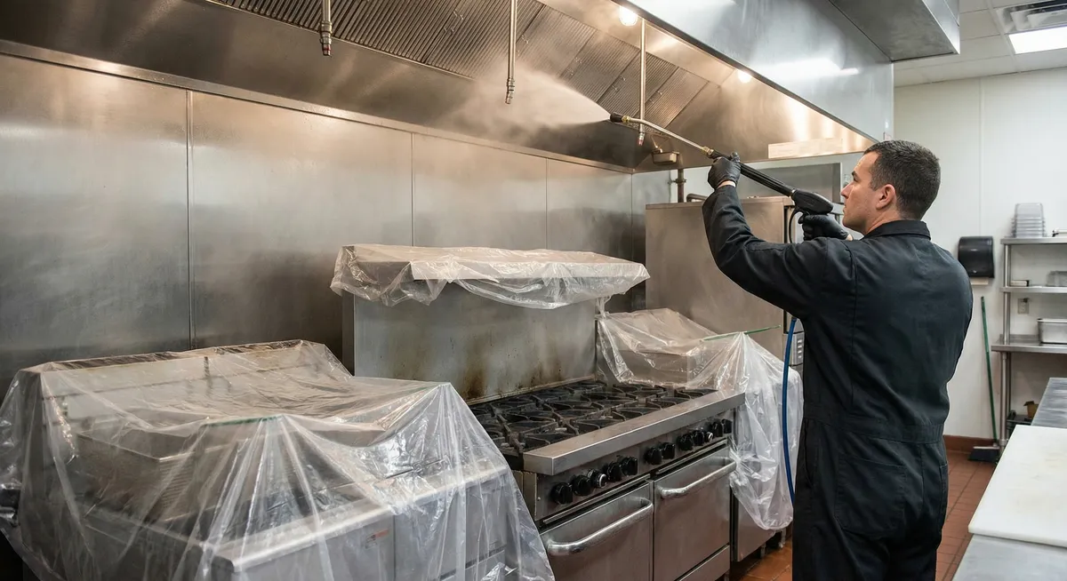 Scheduled restaurant hood cleaning service in Orlando